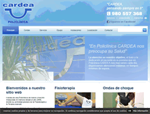 Tablet Screenshot of cardea.es